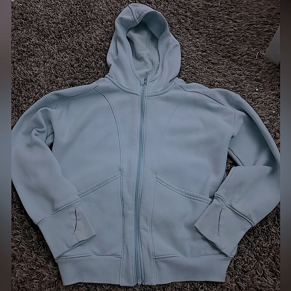 Blue Zip-Up Hoodie